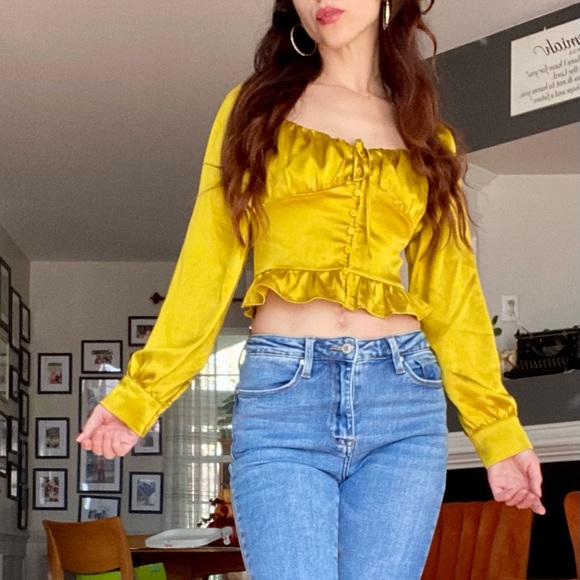 Yellow Silky Top - Picture 2 of 4